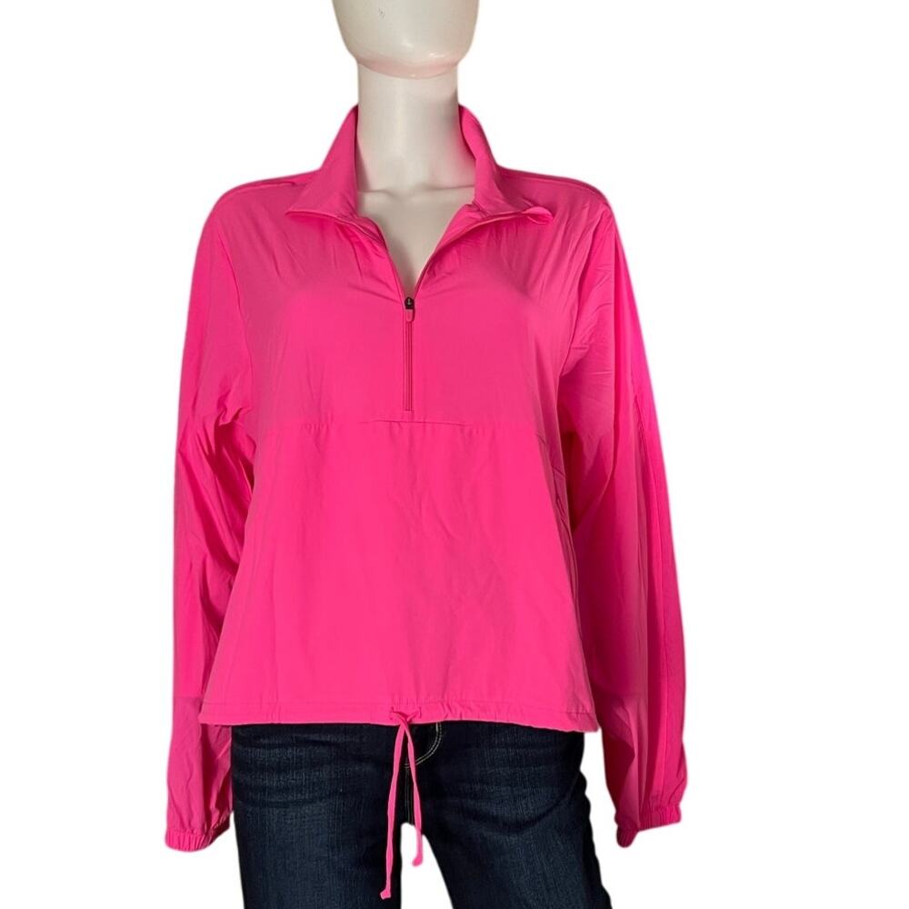 NWT Sweaty Betty Hot Pink Training Day Half Zip Size M US 8